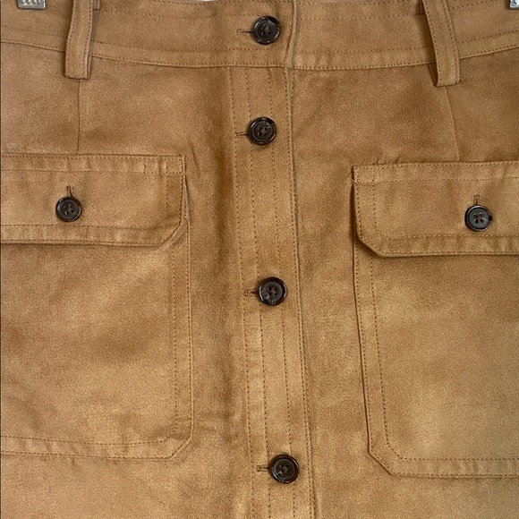 NWT Banana Republic Portia Vegan Suede Skirt - Picture 2 of 6